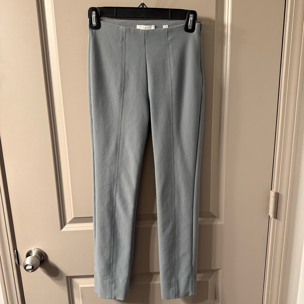 Vince Women's Gray Ankle Pants - Light Blue